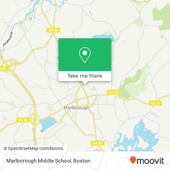 Mapa de Marlborough Middle School