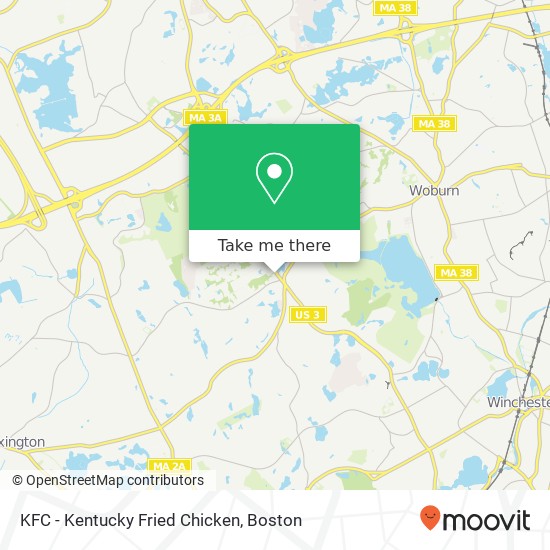 Mapa de KFC - Kentucky Fried Chicken