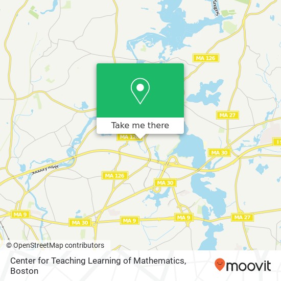 Center for Teaching Learning of Mathematics map