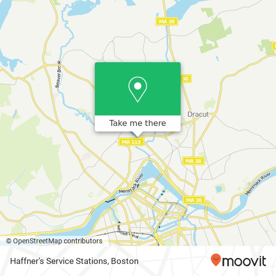 Haffner's Service Stations map