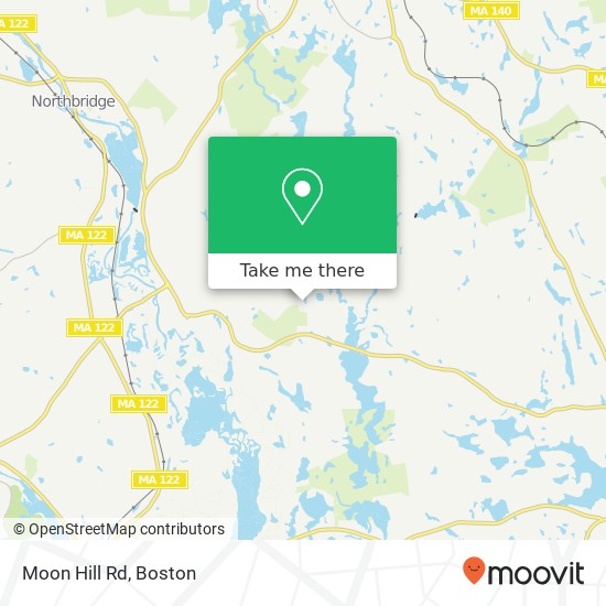Moon Hill Rd map