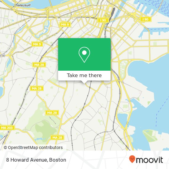 8 Howard Avenue map