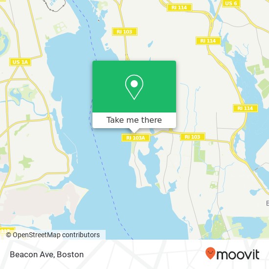 Mapa de Beacon Ave