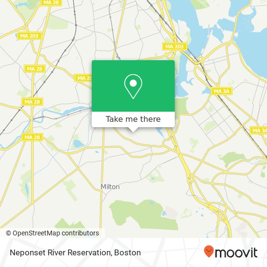 Neponset River Reservation map