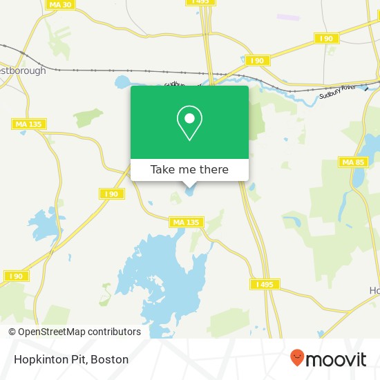 Mapa de Hopkinton Pit