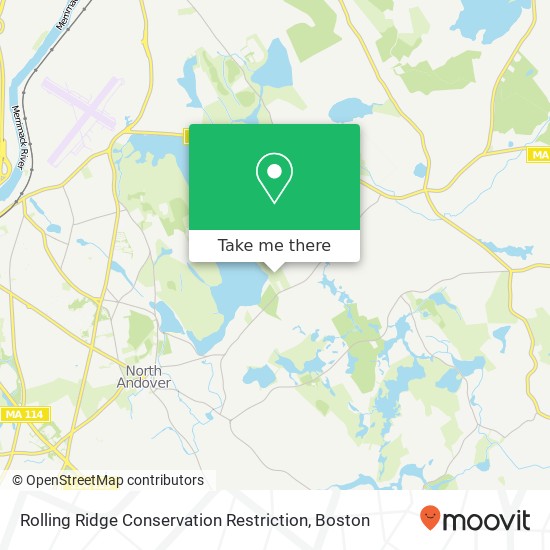 Rolling Ridge Conservation Restriction map