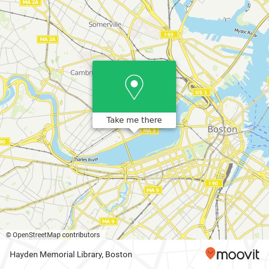 Hayden Memorial Library map