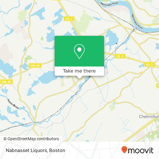 Mapa de Nabnasset Liquors