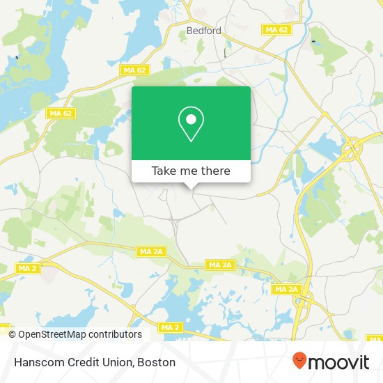 Hanscom Credit Union map