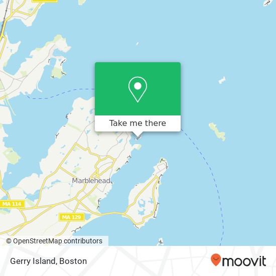 Gerry Island map