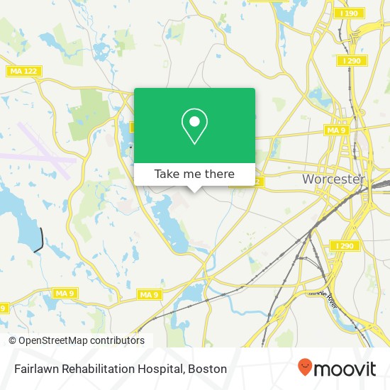 Fairlawn Rehabilitation Hospital map