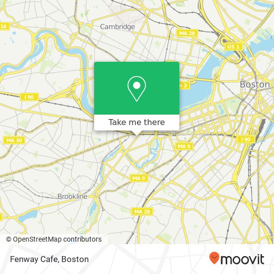 Mapa de Fenway Cafe