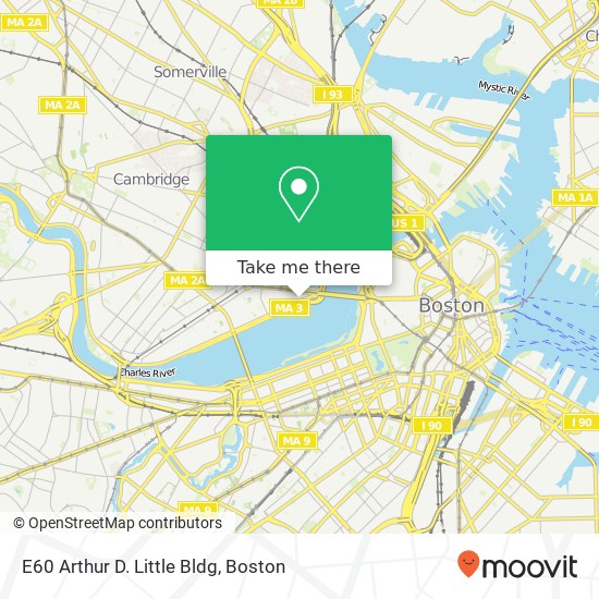 Mapa de E60 Arthur D. Little Bldg