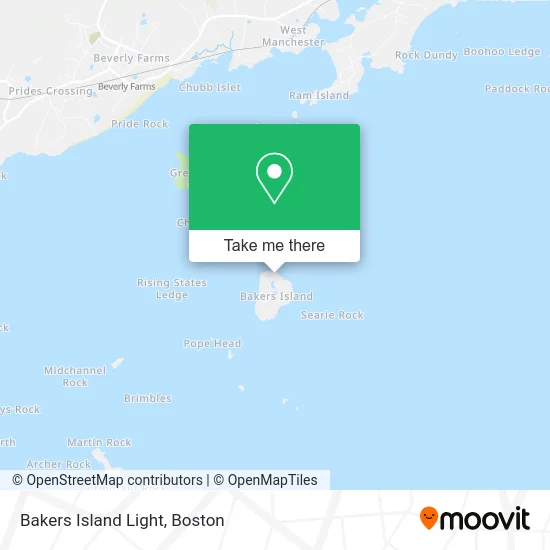 Bakers Island Light map