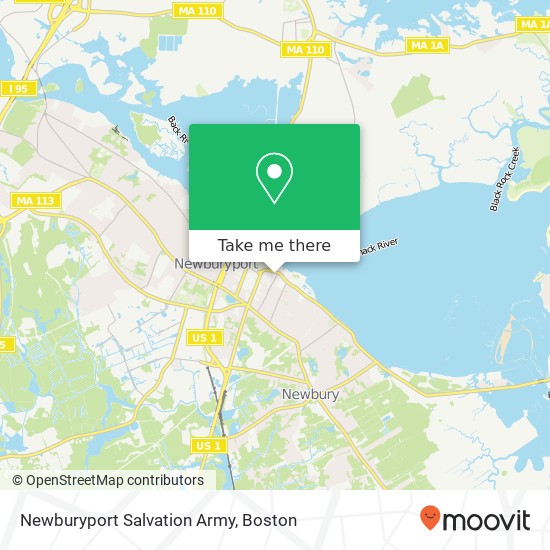 Newburyport Salvation Army map