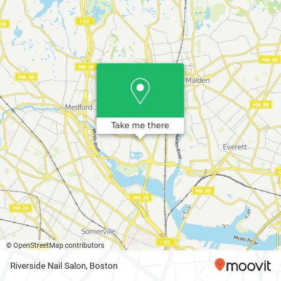 Riverside Nail Salon map