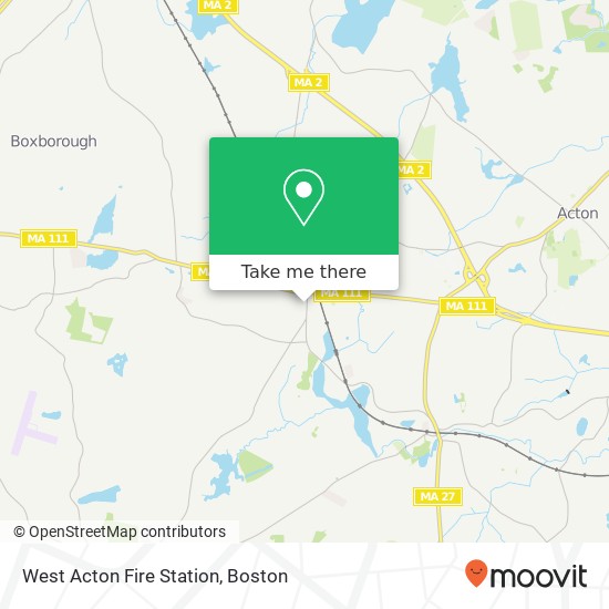 West Acton Fire Station map