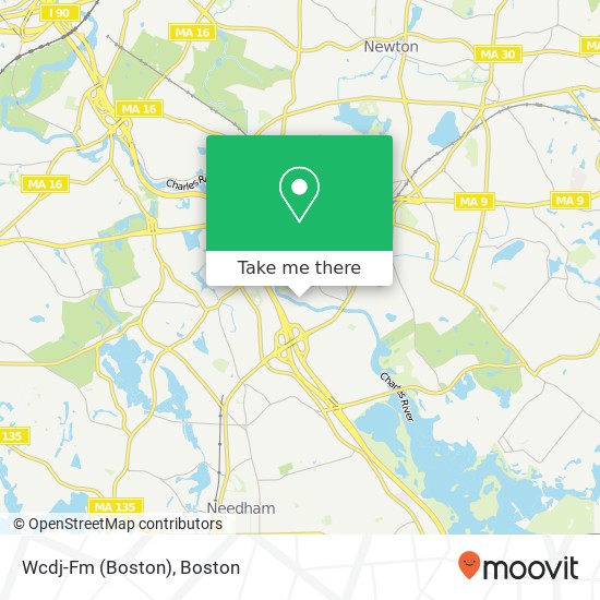 Mapa de Wcdj-Fm (Boston)