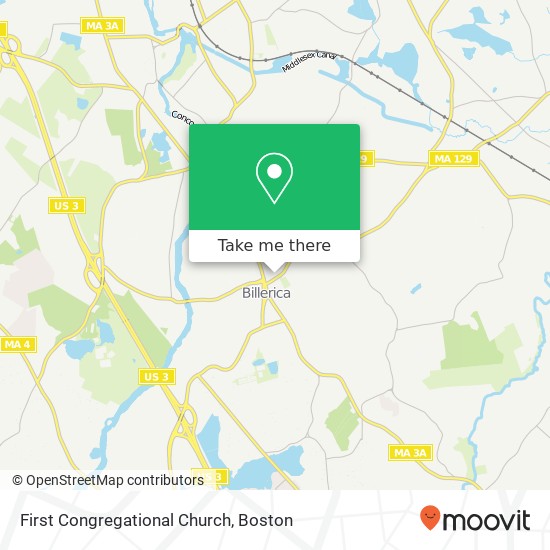 First Congregational Church map