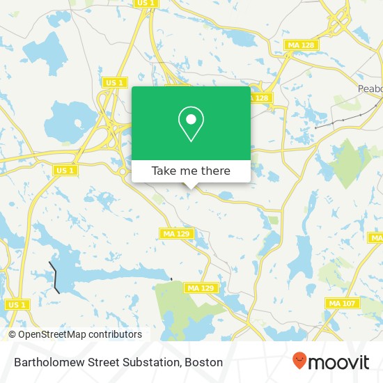 Mapa de Bartholomew Street Substation