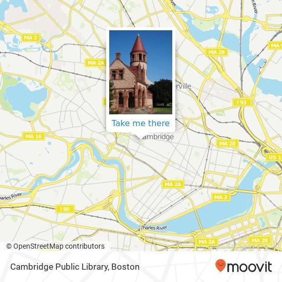 Cambridge Public Library map