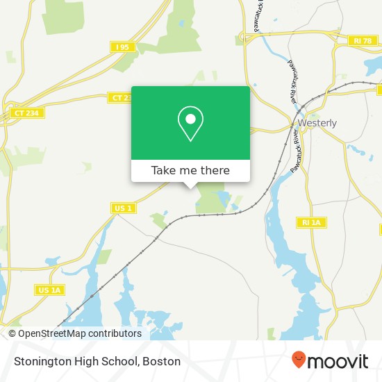 Stonington High School map