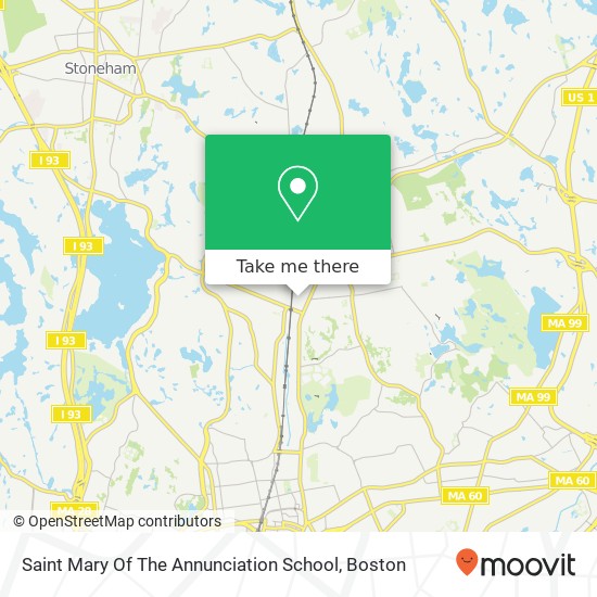 Saint Mary Of The Annunciation School map