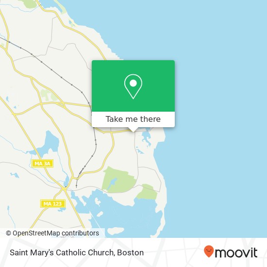 Saint Mary's Catholic Church map