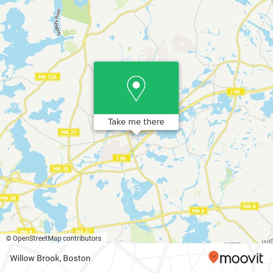 Willow Brook map