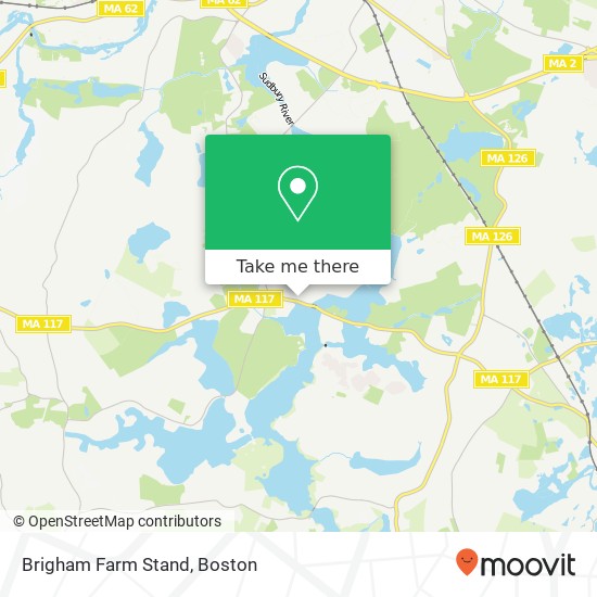 Brigham Farm Stand map