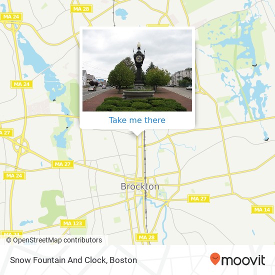 Snow Fountain And Clock map