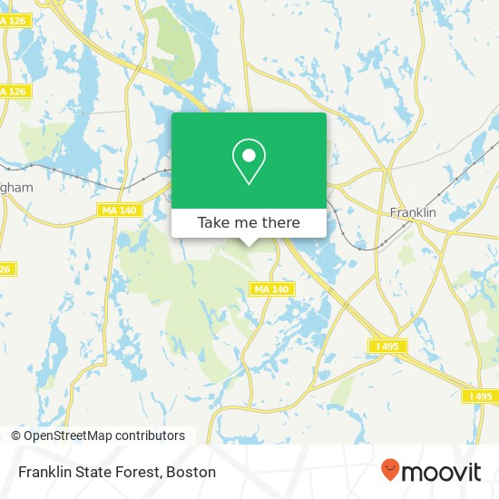 Mapa de Franklin State Forest