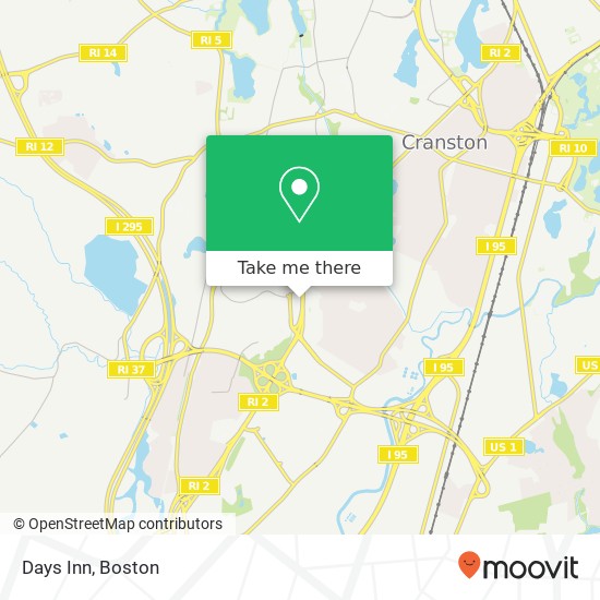 Days Inn map