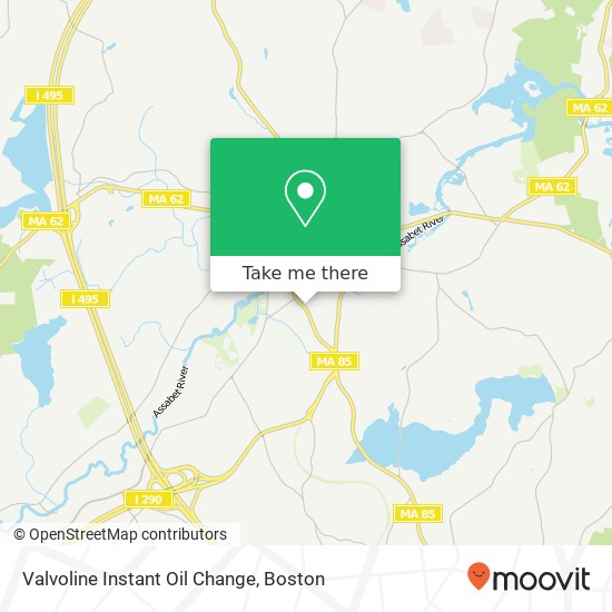 Mapa de Valvoline Instant Oil Change