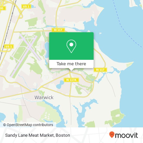 Sandy Lane Meat Market map