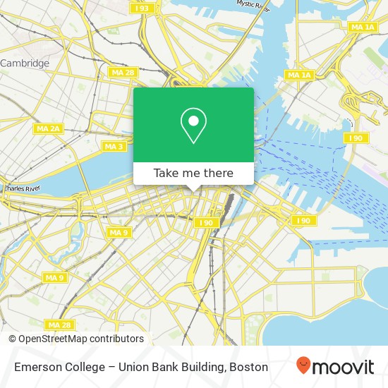 Emerson College – Union Bank Building map