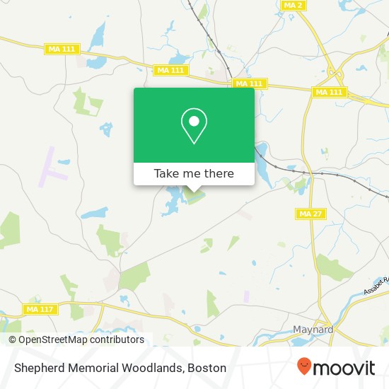 Shepherd Memorial Woodlands map