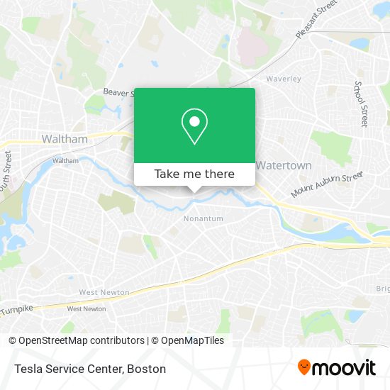 Mapa de Tesla Service Center