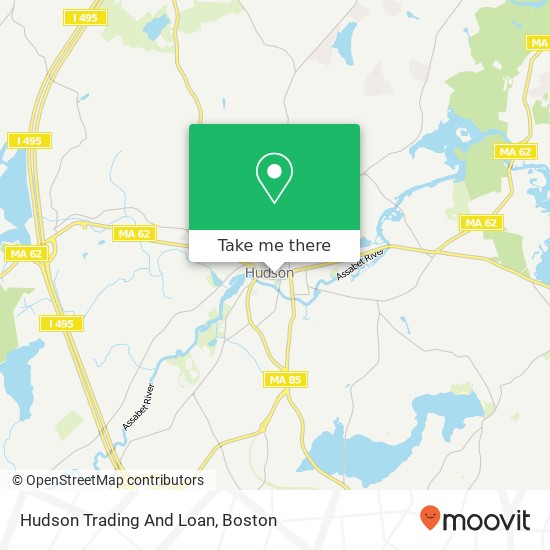 Hudson Trading And Loan map