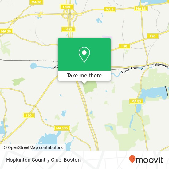 Mapa de Hopkinton Country Club