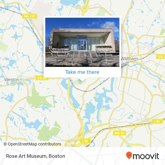 Mapa de Rose Art Museum