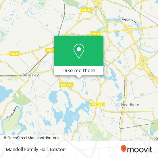 Mandell Family Hall map