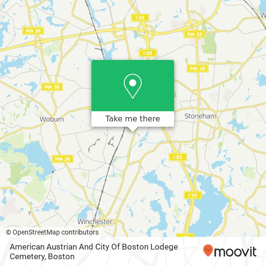 Mapa de American Austrian And City Of Boston Lodege Cemetery