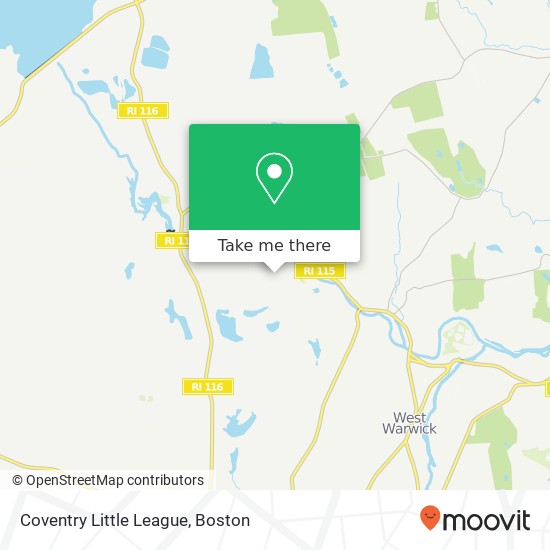 Coventry Little League map