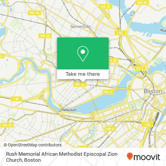 Rush Memorial African Methodist Episcopal Zion Church map