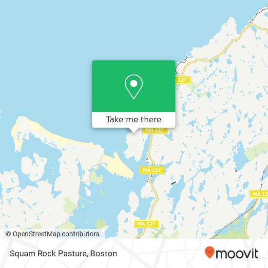 Squam Rock Pasture map