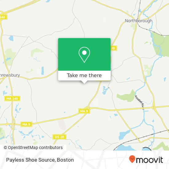 Payless Shoe Source map