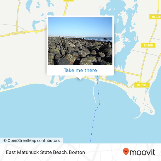 East Matunuck State Beach map