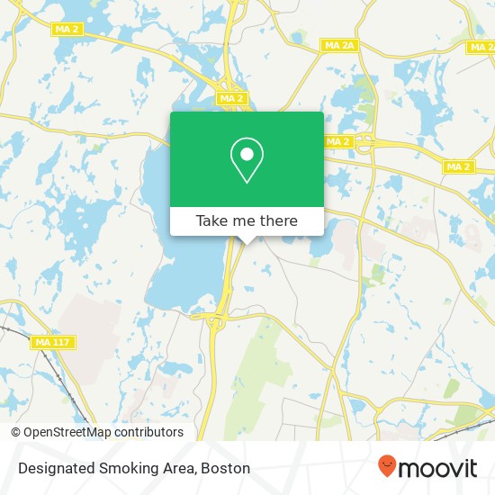 Designated Smoking Area map