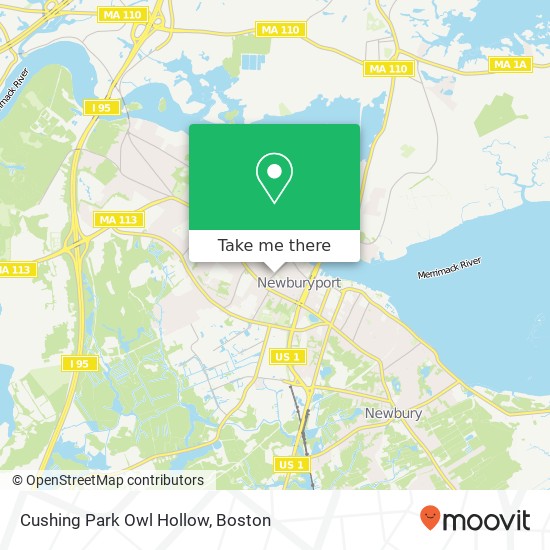 Mapa de Cushing Park Owl Hollow